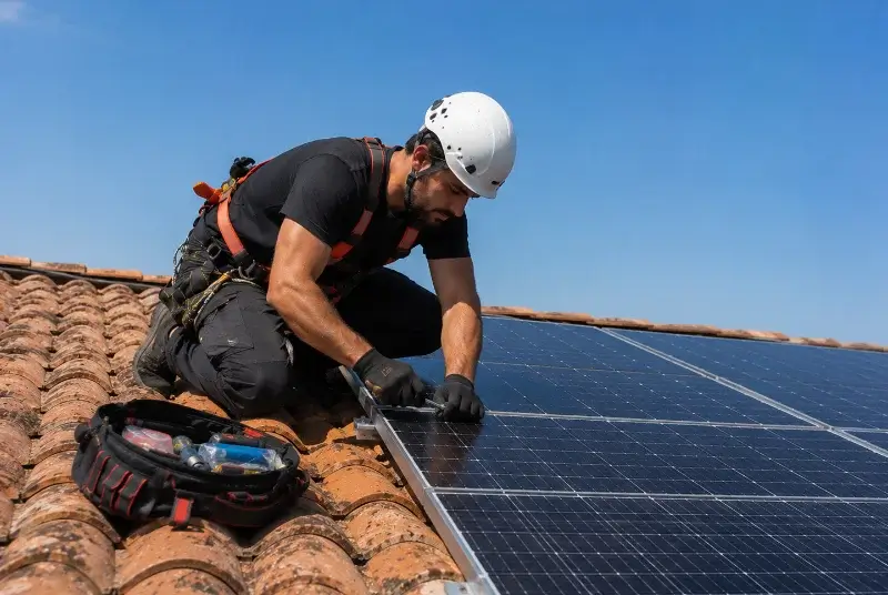Maintenance et monitoring de panneaux solaires à Saint-Alban-de-Roche